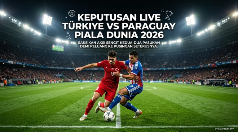 Keputusan Live Türkiye vs Paraguay Piala Dunia 2026