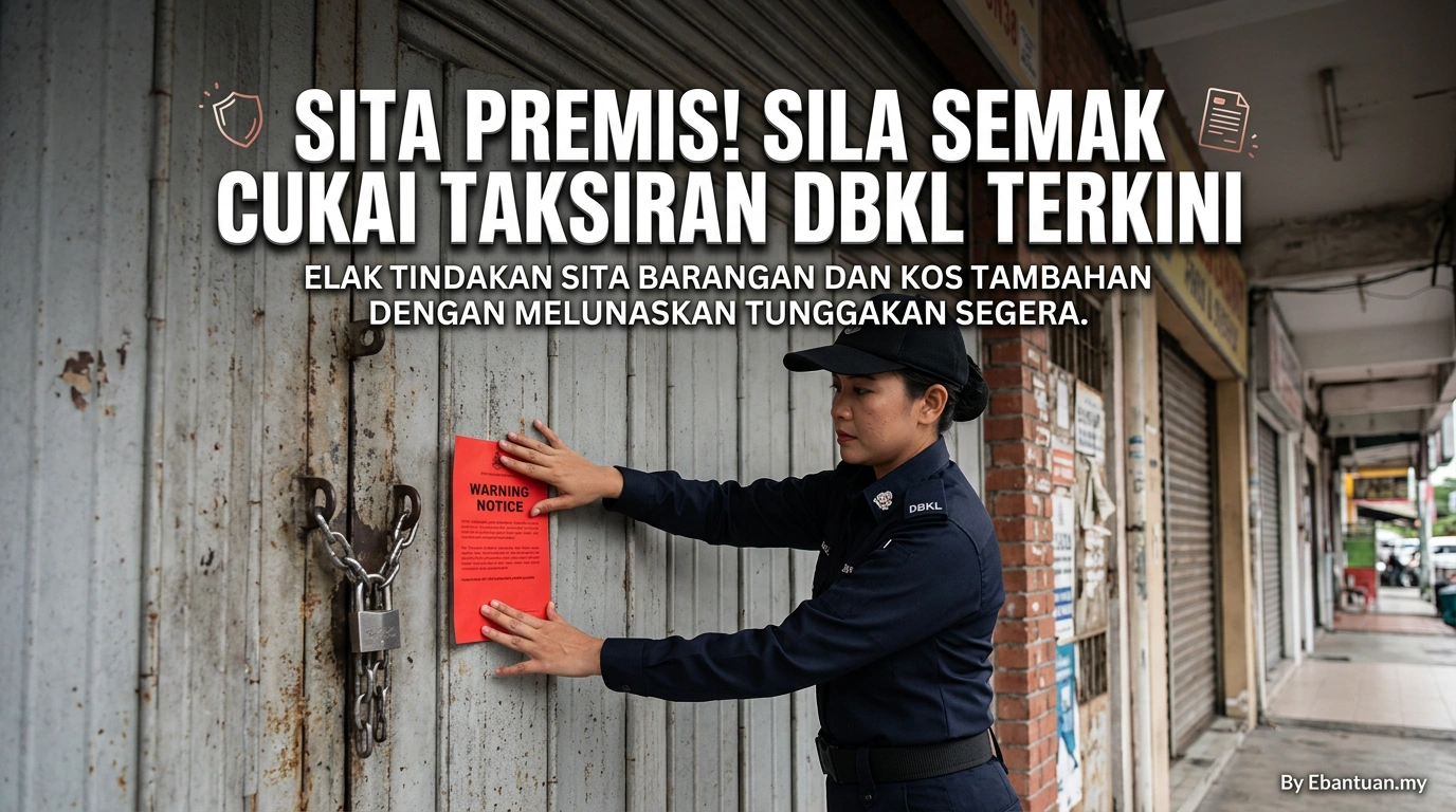 Sita Premis! Sila Semak Cukai Taksiran DBKL Terkini