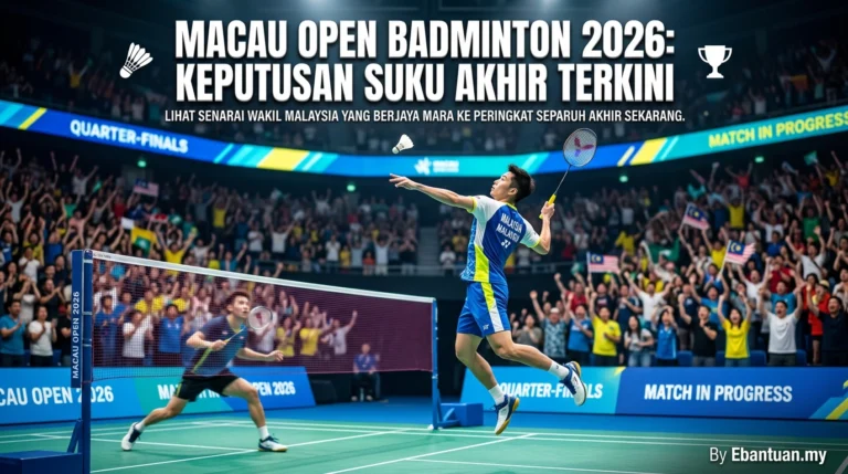 Macau Open Badminton 2026: Keputusan Suku Akhir Terkini