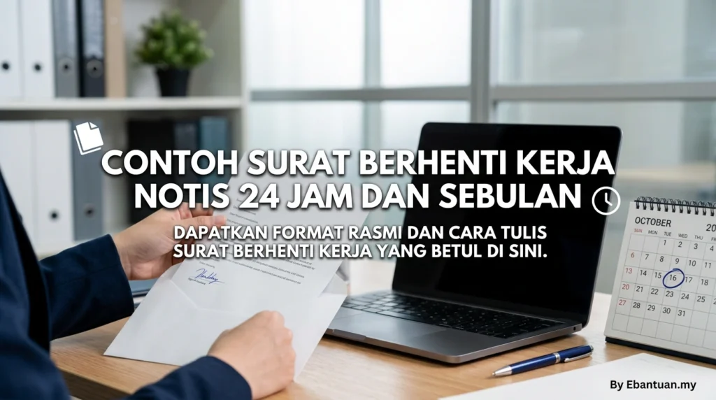 Contoh Surat Berhenti Kerja Notis 24 Jam Dan Sebulan