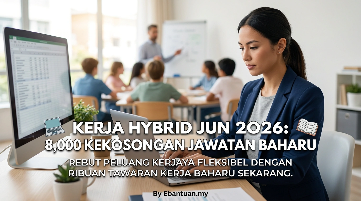 Kerja Hybrid Jun 2026: 8,000 Kekosongan Jawatan Baharu