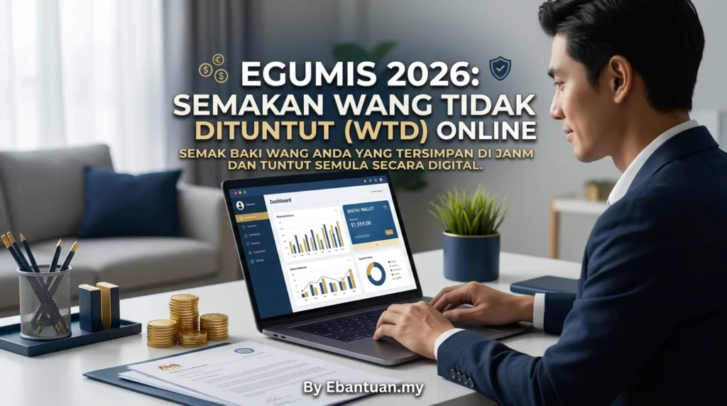 eGUMIS 2026: Semakan Wang Tidak Dituntut (WTD) Online