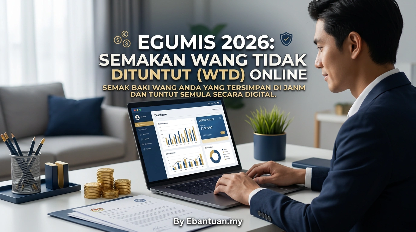 eGUMIS 2026: Semakan Wang Tidak Dituntut (WTD) Online