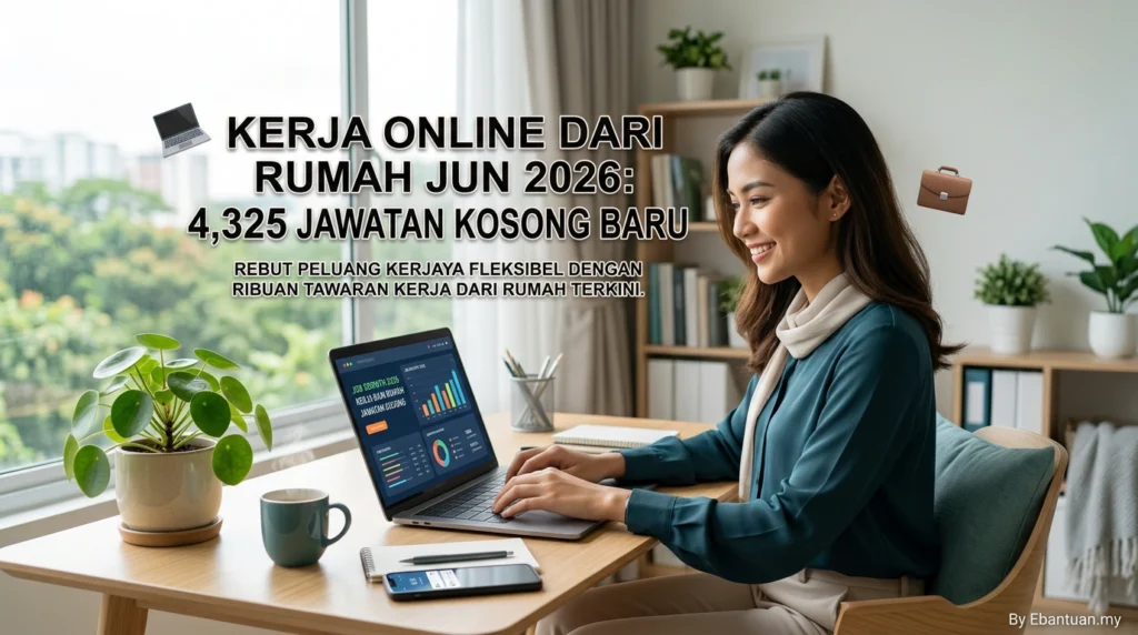 Kerja Online Dari Rumah Jun 2026: 4,325 Jawatan Kosong Baru