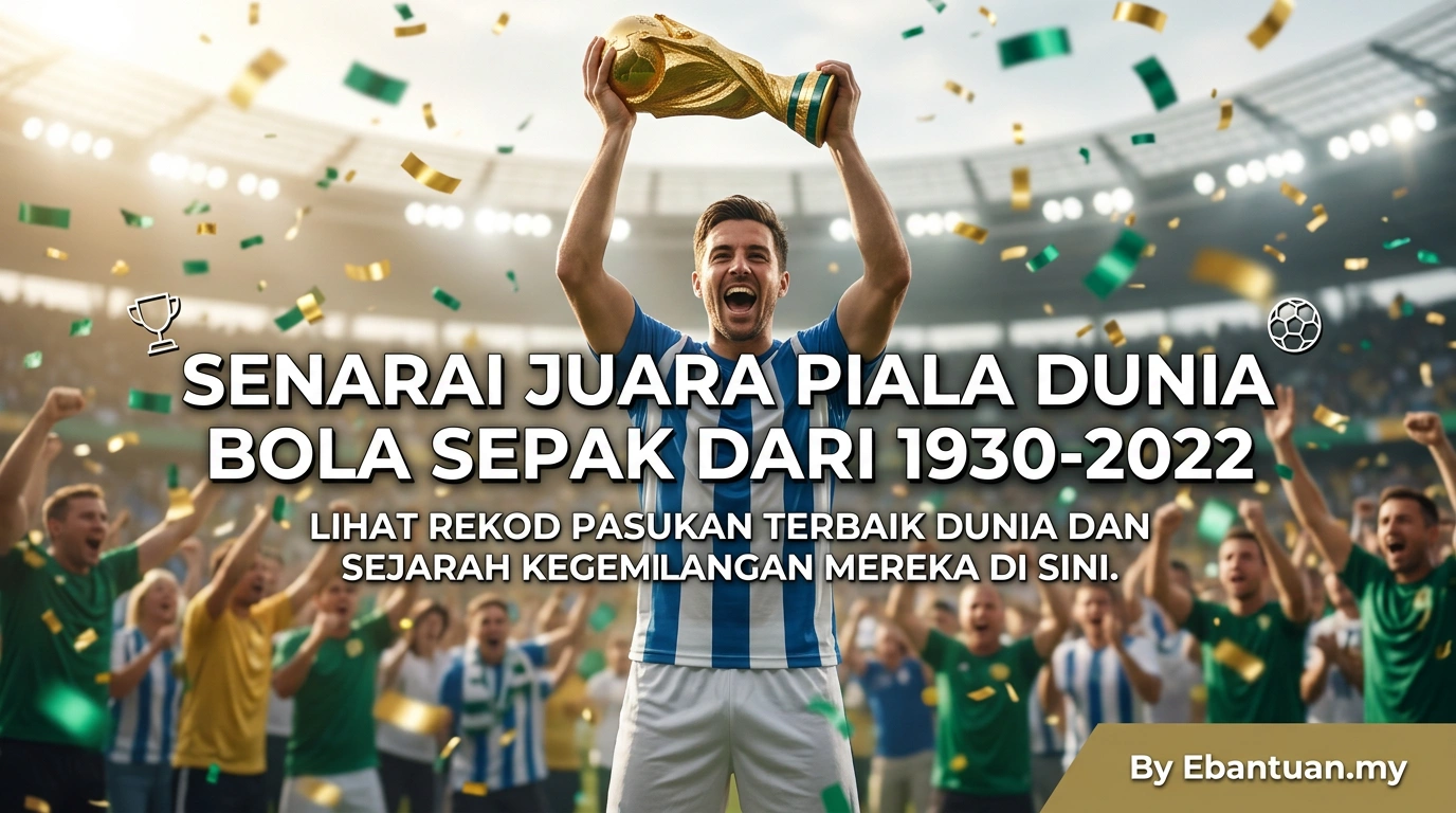 Senarai Juara Piala Dunia Bola Sepak Dari 1930-2022