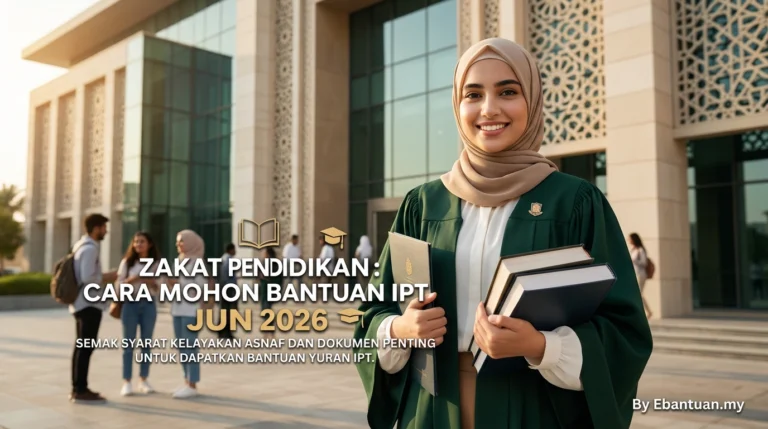 Zakat Pendidikan: Cara Mohon Bantuan IPT Jun 2026