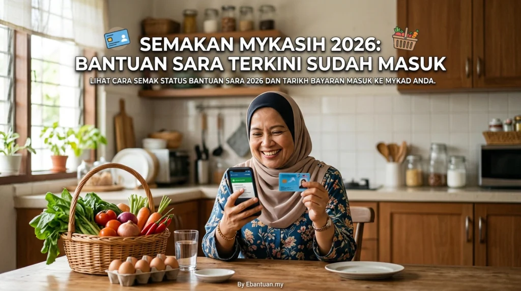 Semakan MyKasih 2026: Bantuan Sara Terkini Sudah Masuk