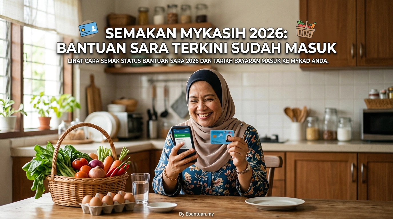 Semakan MyKasih 2026: Bantuan Sara Terkini Sudah Masuk