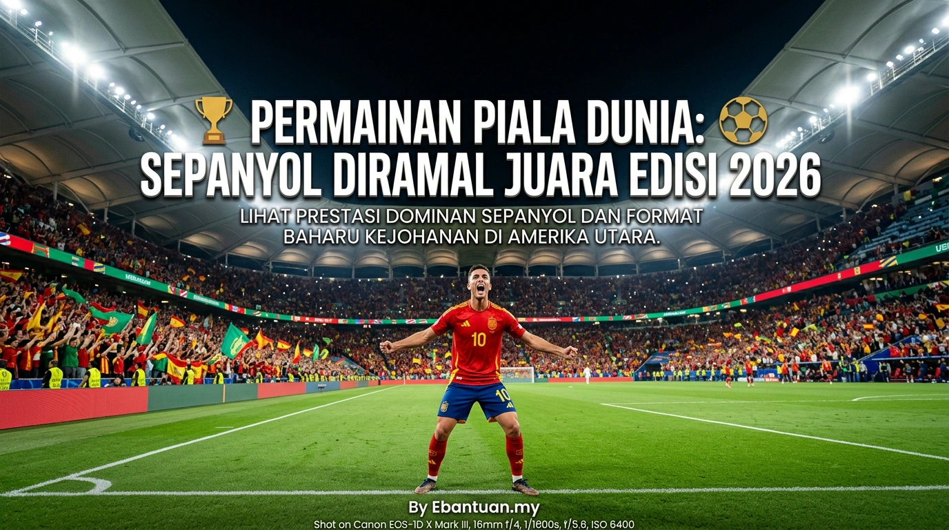 Permainan Piala Dunia: Sepanyol Diramal Juara Edisi 2026