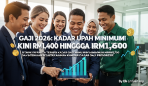 Gaji 2026: Kadar Upah Minimum Kini RM1,400 Hingga RM1,600