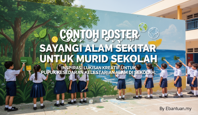 Contoh Poster Sayangi Alam Sekitar Untuk Murid Sekolah