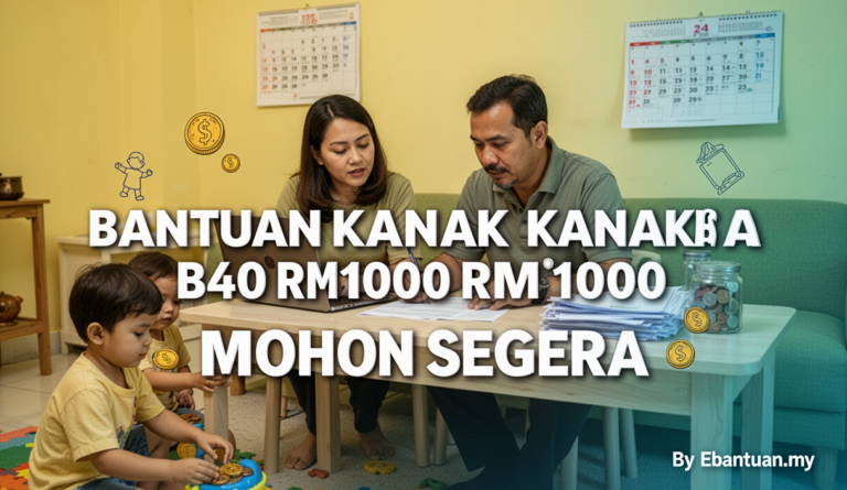Bantuan Kanak Kanak B40 RM1000 Mohon Segera