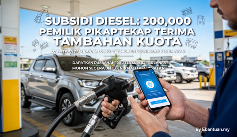 Subsidi Diesel: 200,000 Pemilik Pikap Terima Tambahan Kuota