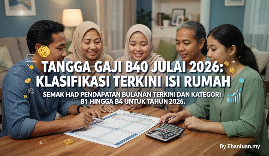 Tangga Gaji B40 Julai 2026: Klasifikasi Terkini Isi Rumah
