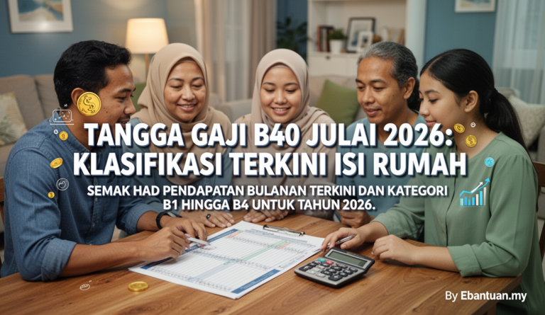 Tangga Gaji B40 Julai 2026: Klasifikasi Terkini Isi Rumah