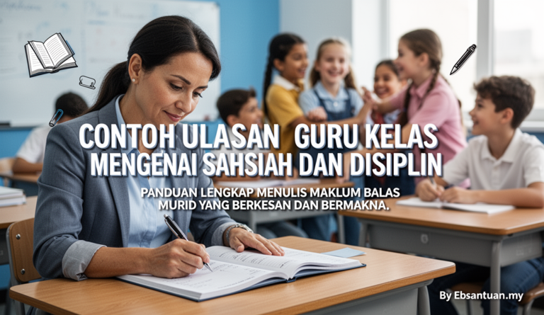 Contoh Ulasan Guru Kelas Mengenai Sahsiah Dan Disiplin 1 Contoh Ulasan Guru Kelas Mengenai Sahsiah Dan Disiplin
