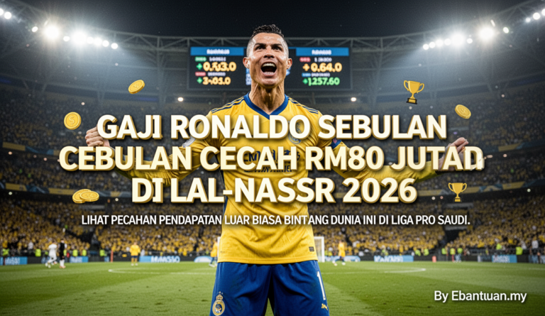 Gaji Ronaldo Sebulan Cecah RM80 Juta Di Al-Nassr 2026