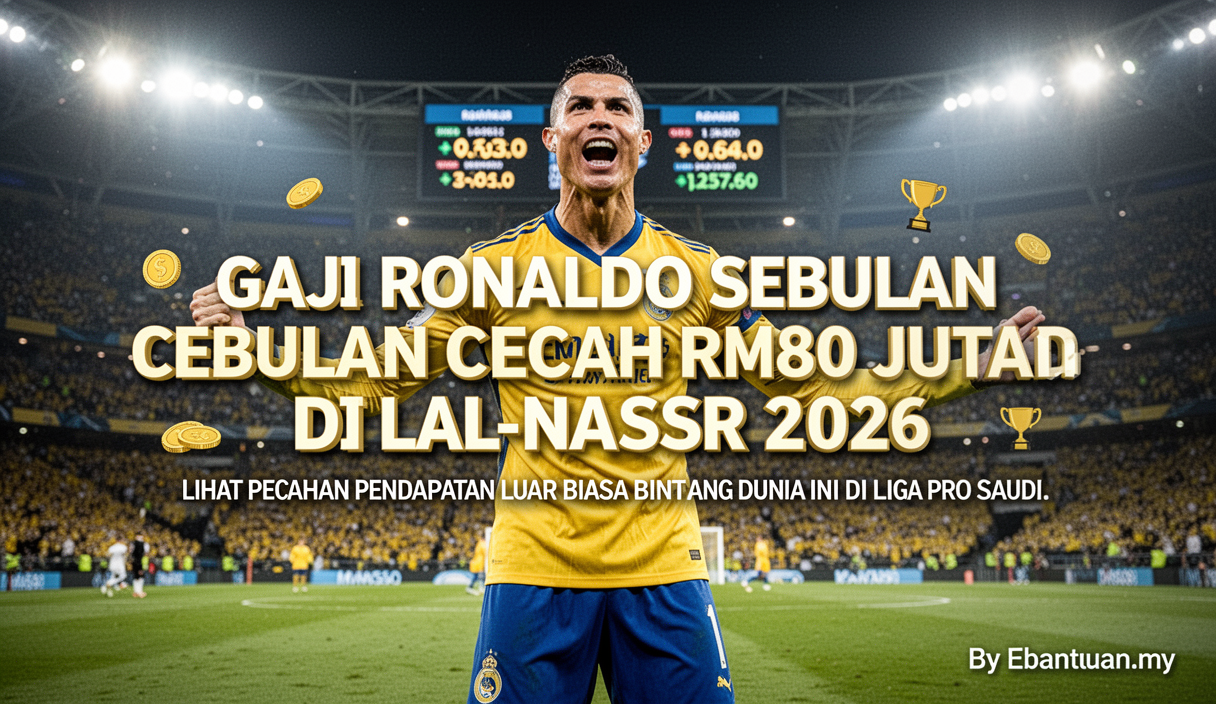 Gaji Ronaldo Sebulan Cecah RM80 Juta Di Al-Nassr 2026