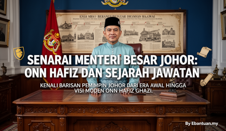 Senarai Menteri Besar Johor: Onn Hafiz Dan Sejarah Jawatan