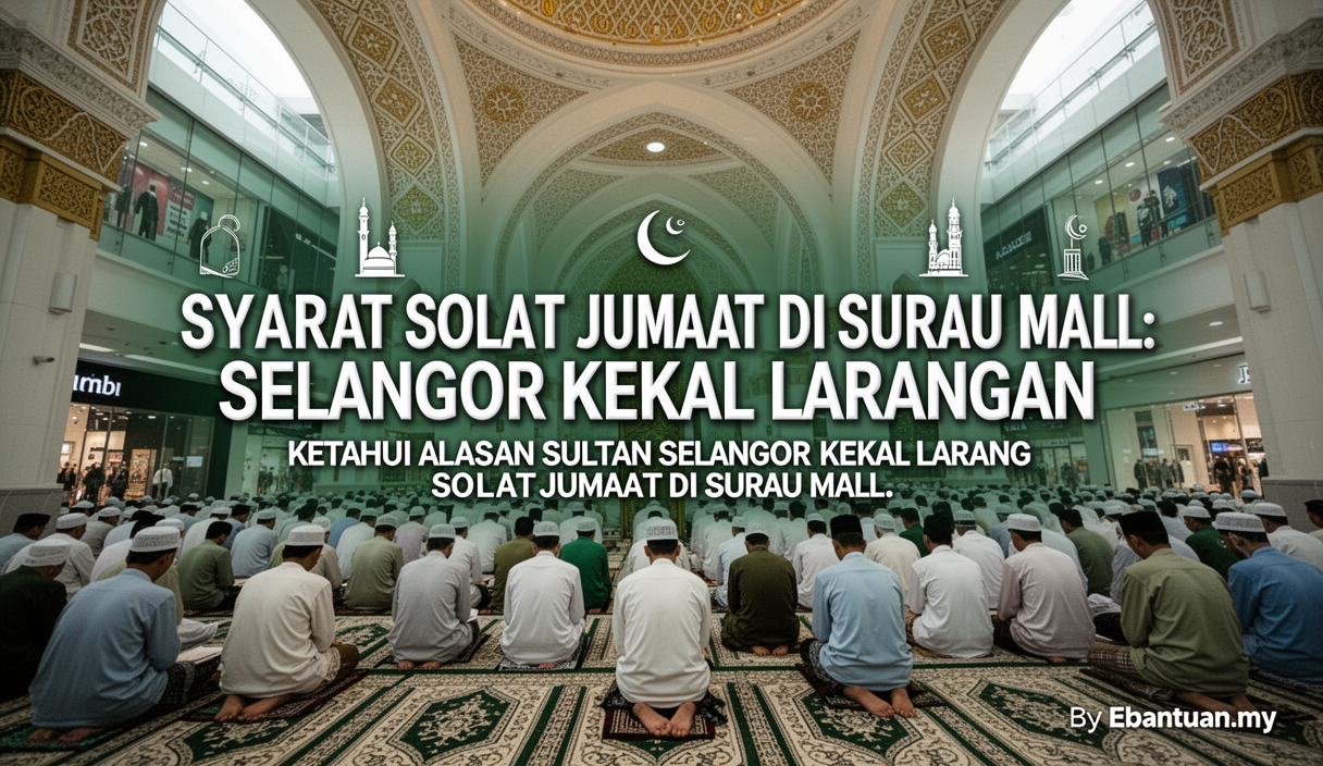 Syarat Solat Jumaat Di Surau Mall: Selangor Kekal Larangan 1 Syarat Solat Jumaat Di Surau Mall: Selangor Kekal Larangan