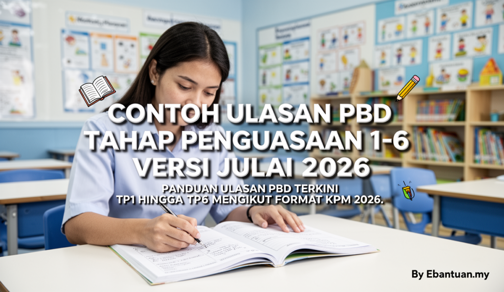 Contoh Ulasan PBD Tahap Penguasaan 1-6 Versi Julai 2026