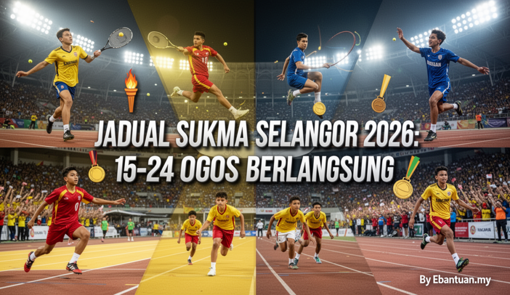 Jadual SUKMA Selangor 2026: 15-24 Ogos Berlangsung