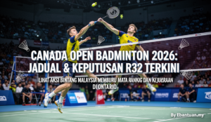 Canada Open Badminton 2026: Jadual & Keputusan R32 Terkini