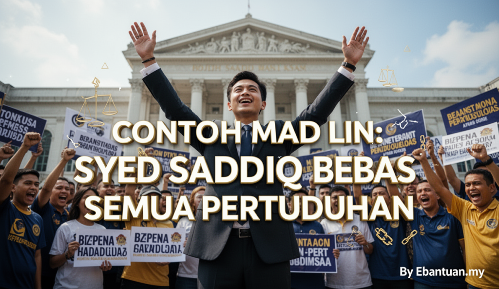 Contoh Mad Lin: Syed Saddiq Bebas Semua Pertuduhan