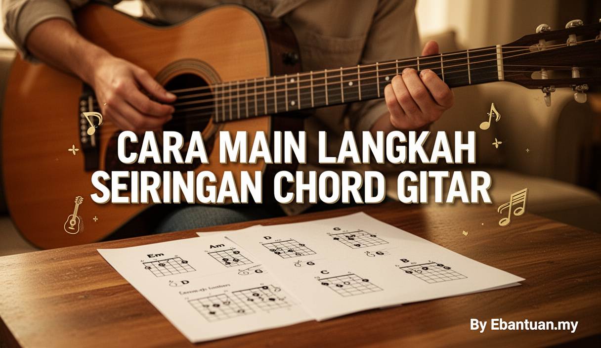 Cara Main Langkah Seiringan Chord Gitar