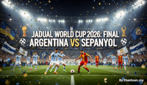 Jadual World Cup 2026: Final Argentina vs Sepanyol