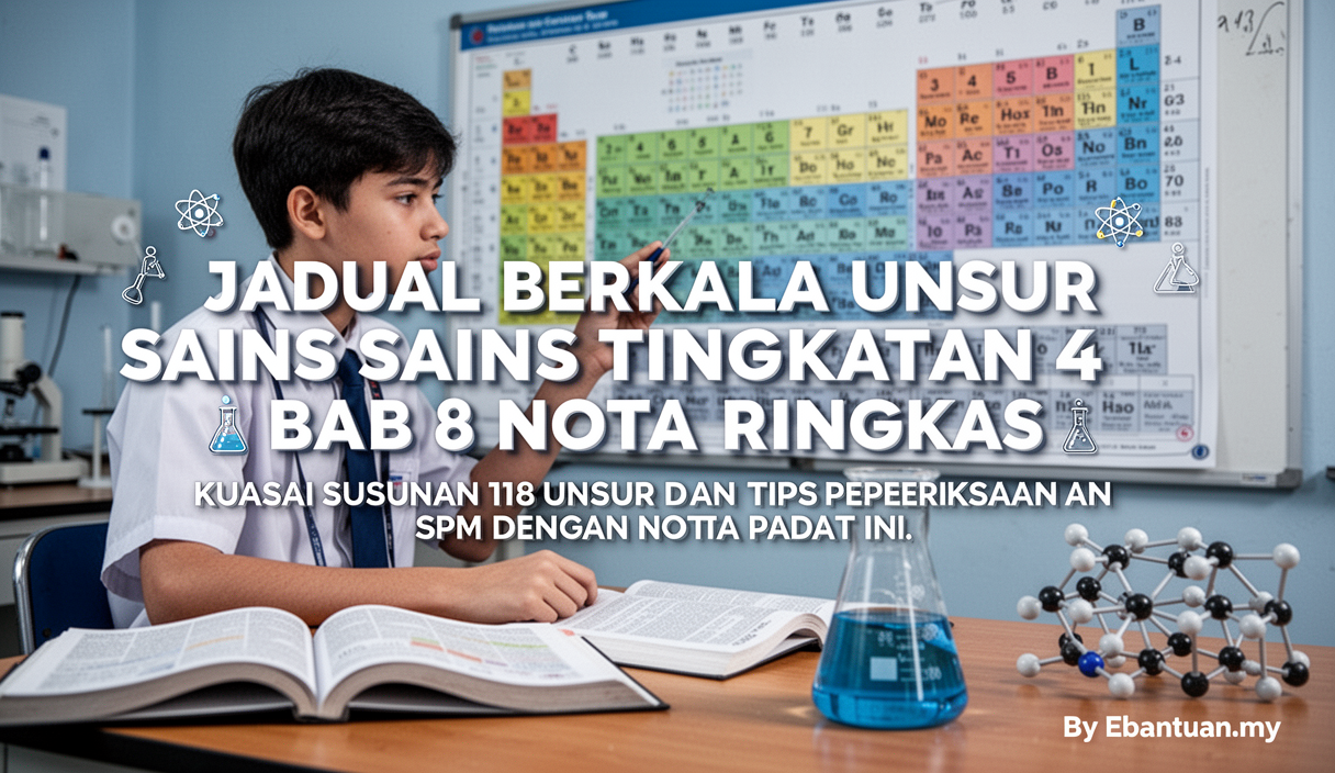 Jadual Berkala Unsur Sains Tingkatan 4 Bab 8 Nota Ringkas 1 Jadual Berkala Unsur Sains Tingkatan 4 Bab 8 Nota Ringkas