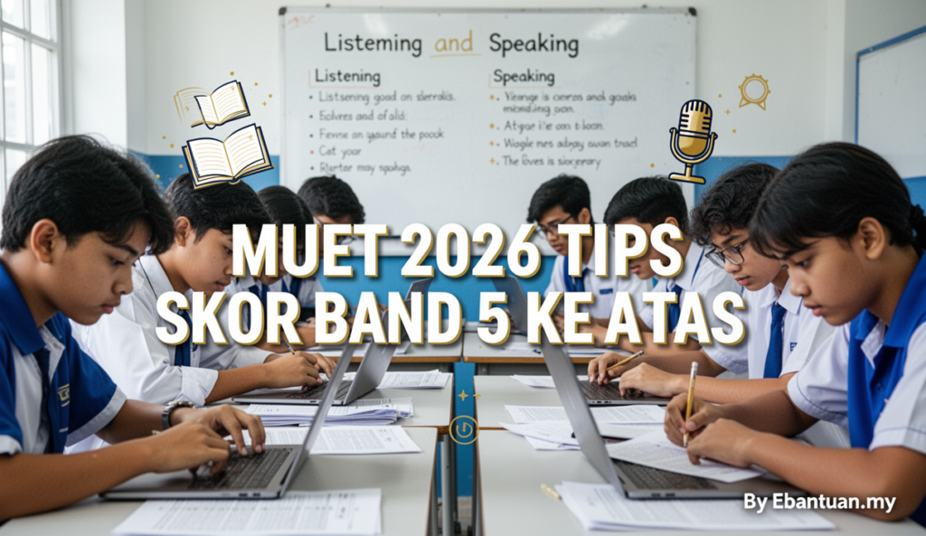 MUET 2026 Tips Skor Band 5 Ke Atas
