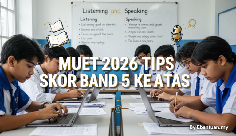 MUET 2026 Tips Skor Band 5 Ke Atas