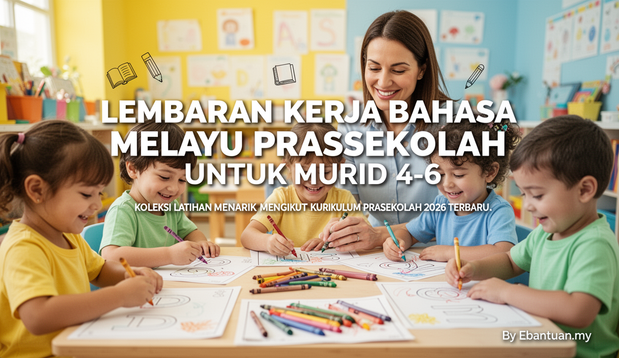 Lembaran Kerja Bahasa Melayu Prasekolah Untuk Murid 4-6