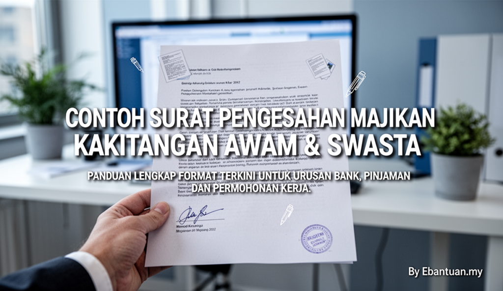 Contoh Surat Pengesahan Majikan Kakitangan Awam & Swasta