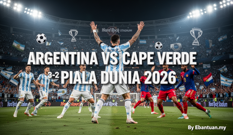 Argentina vs Cape Verde 3-2 Piala Dunia 2026