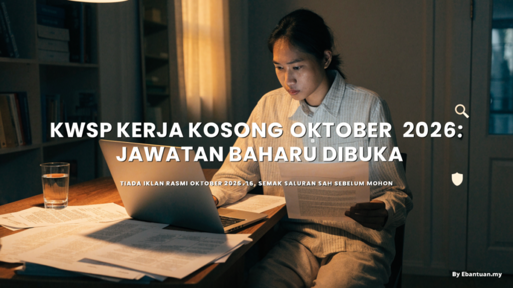 KWSP Kerja Kosong Oktober 2026: Jawatan Baharu Dibuka