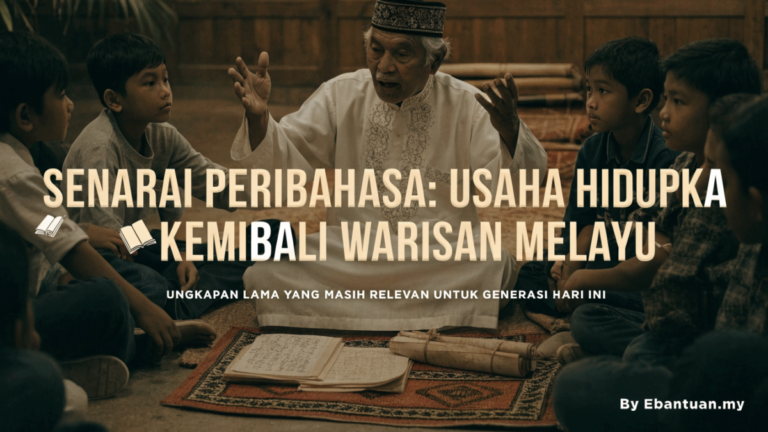 Senarai Peribahasa: Usaha Hidupkan Kembali Warisan Melayu