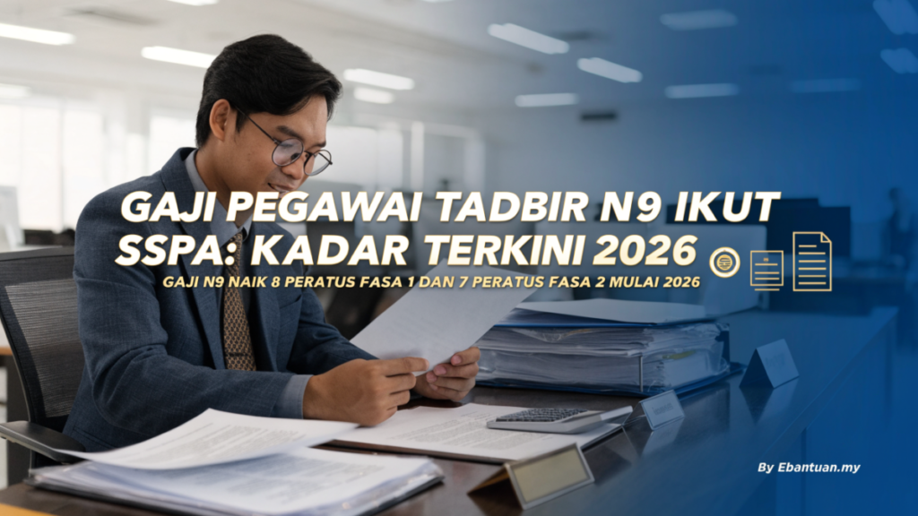 Gaji Pegawai Tadbir N9 Ikut SSPA: Kadar Terkini 2026