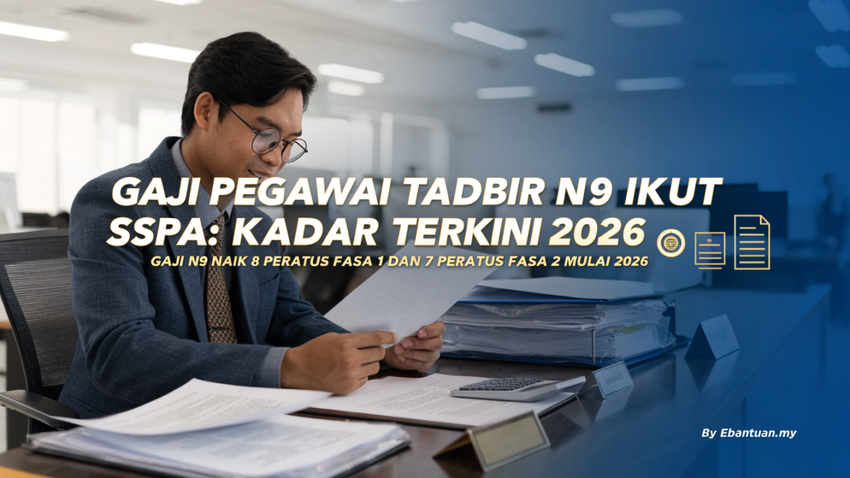 Gaji Pegawai Tadbir N9 Ikut SSPA: Kadar Terkini 2026