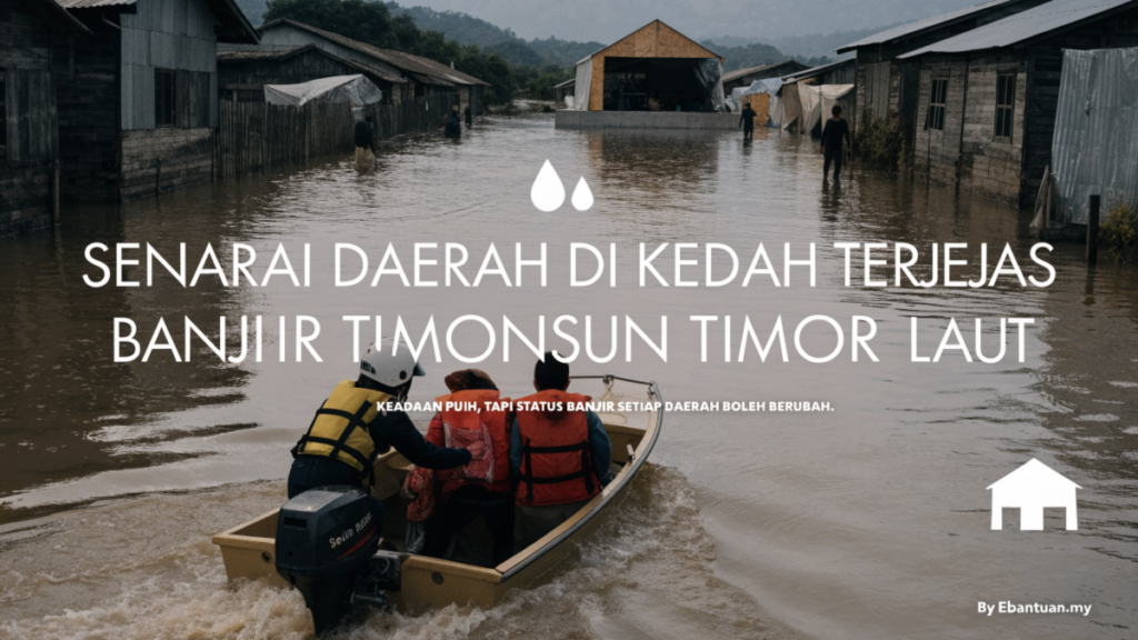 Senarai Daerah di Kedah Terjejas Banjir Monsun Timur Laut