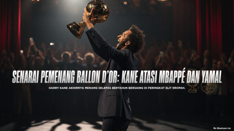 Senarai Pemenang Ballon d'Or: Kane Atasi Mbappé dan Yamal