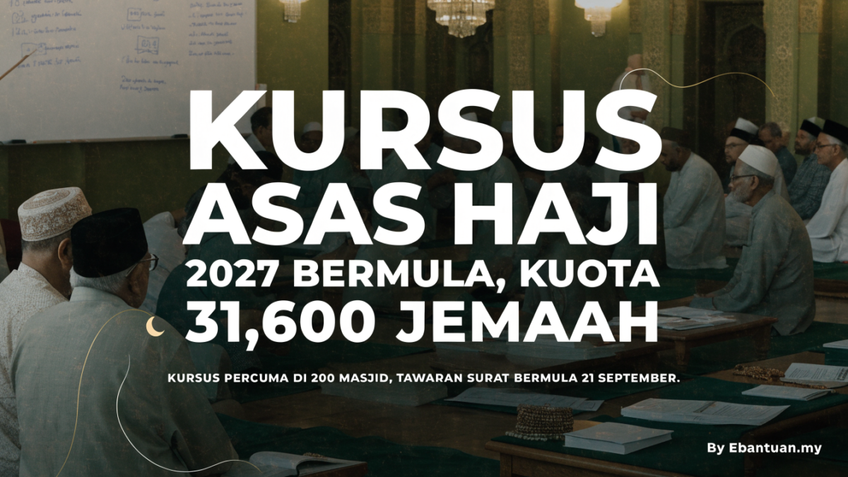 Kursus Asas Haji 2027 Bermula, Kuota 31,600 Jemaah