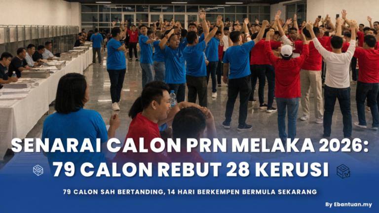 Senarai Calon PRN Melaka 2026: 79 Calon Rebut 28 Kerusi