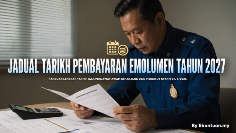 Jadual Tarikh Pembayaran Emolumen Tahun 2027