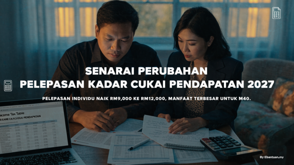 Senarai Perubahan Pelepasan Kadar Cukai Pendapatan 2027