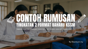 Contoh Rumusan Tingkatan 2 Format Baharu KSSM