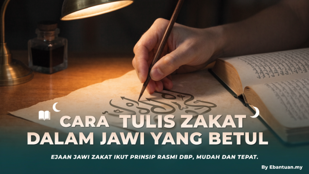 Cara Tulis Zakat Dalam Jawi Yang Betul