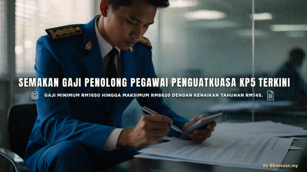 Semakan Gaji Penolong Pegawai Penguatkuasa KP5 Terkini