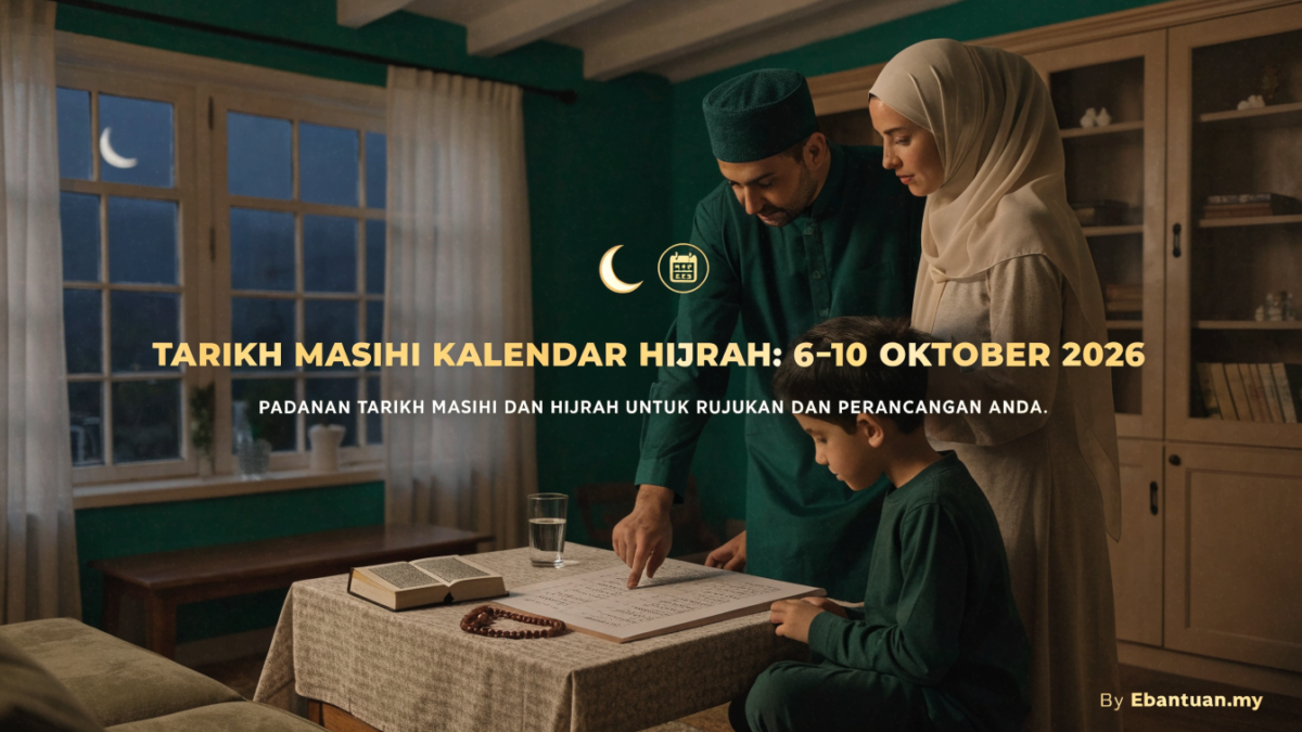 Tarikh Masihi Kalendar Hijrah: 6-10 Oktober 2026